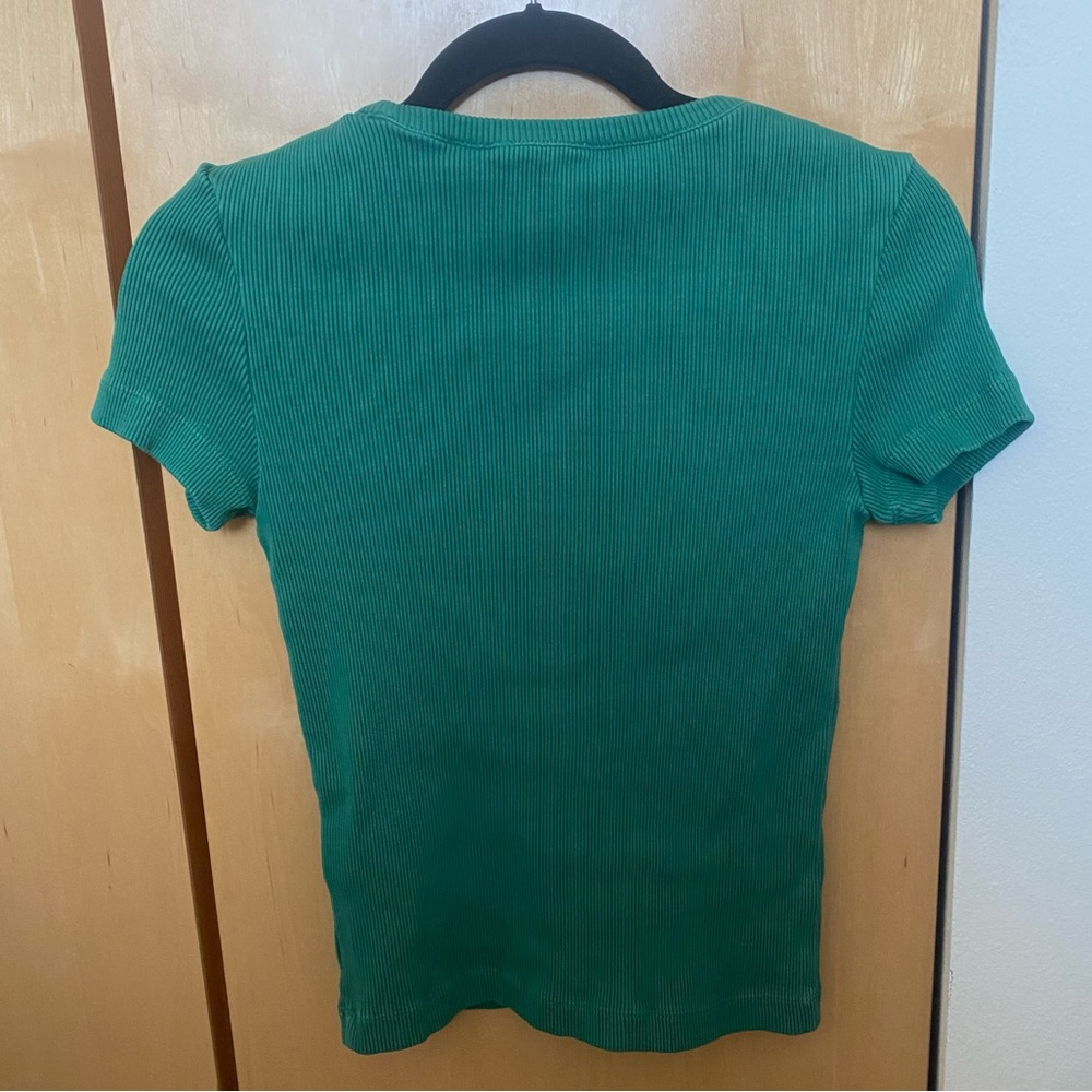 Madewell Ribbed Crewneck Pocket Tee - Picture 6 of 8